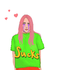 Billie Eilish Art Sticker by Gelyane