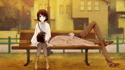 TomeTomeT anime resting hotaru a condition called love GIF