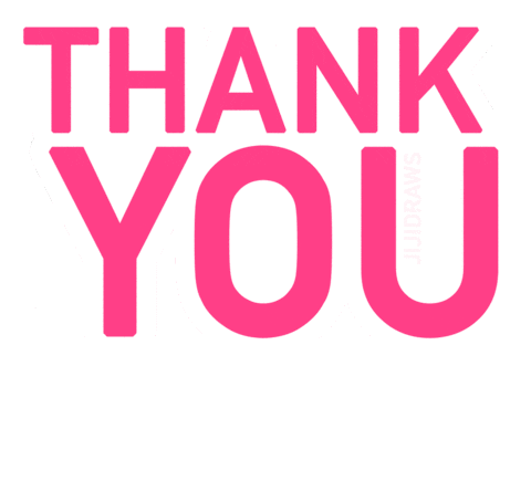 pink thank you Sticker by ✧ Jiji Knight ✧