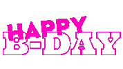 Happy B-Day Sticker
