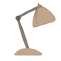 Table Lamp Sticker by The Hiatus Label