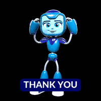 bluestudios thank you bow gratitude bella GIF