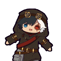 Jump Chibi Sticker