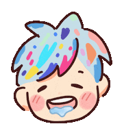5ummahuihk anime girl hungry yummy Sticker