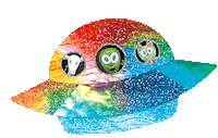 Outer Space Sticker by LisetteArt