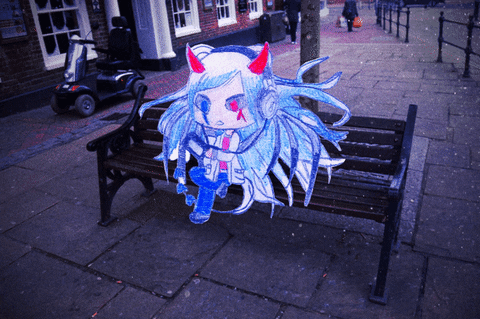 RealityParadox giphyupload music blue chill GIF