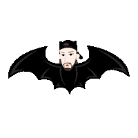 Halloween Bat Sticker by Shonduras