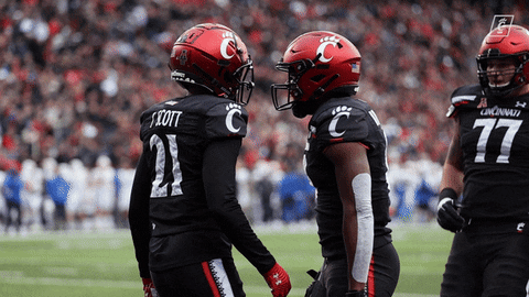 University Of Cincinnati Touchdown GIF by Cincinnati Bearcats
