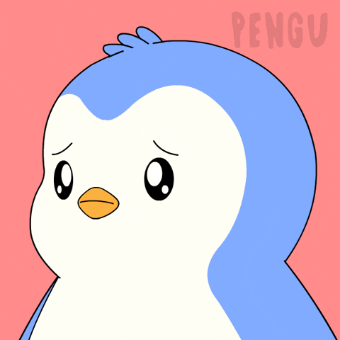 Nervous Penguin GIF by Pudgy Penguins