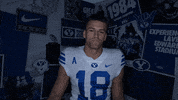 Byu Football Pointing GIF by BYU Cougars