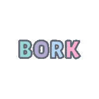 Woof Bork Sticker