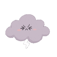 Jessitsoi angry cloud storm rayo Sticker