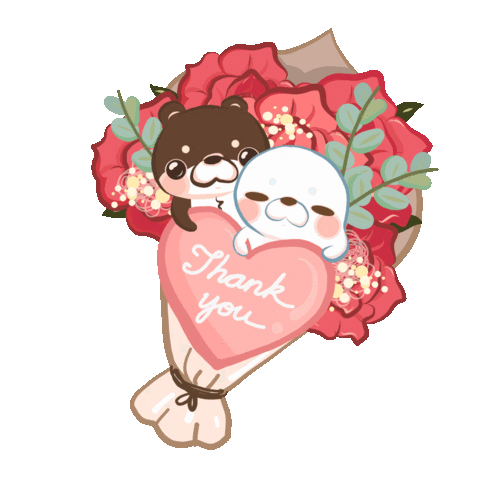 Heart Thank You Sticker
