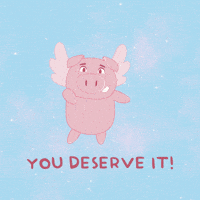 Treat Yourself Flying Pig GIF by PositivelyPigasus