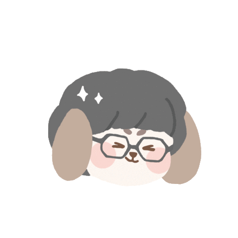 Illustration Puppy Sticker