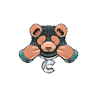 Bear Hiphop Sticker by CHAYNE