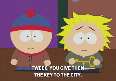 stan marsh wink GIF by South Park 