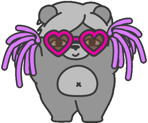 Happy Party Sticker by maludbear