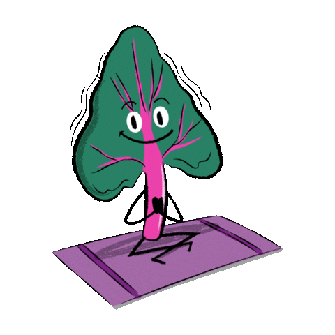 Yoga Salad Sticker by 80 Acres Farms