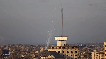 Rockets Fly Over Gaza City Before Ceasefire