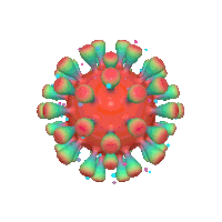 Virus Bacterium Sticker by Omer Studios