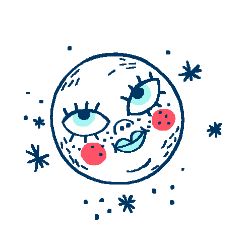 Eloisemutter giphyupload moon lune astre Sticker