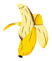 Banana Fruit Sticker by Kristen Best