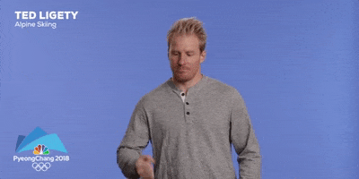 pyeongchang 2018 fist shake GIF by NBC Olympics