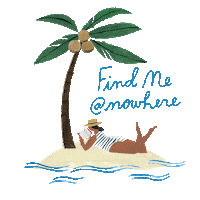 social media beach Sticker by Flow Magazine