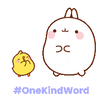 Be Kind Thank You Sticker by Molang
