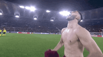 happy champions league GIF by AS Roma