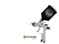 Orange Evolution Sticker by arpiaspersul