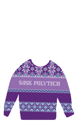Winter Sweater Sticker by SaskPolytech