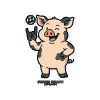 Schwein Gehabt Sticker by PS HAPPYNESS
