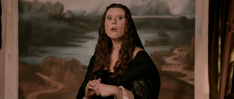 interested mona lisa GIF by Crossroads of History