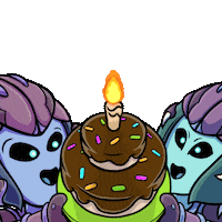 Happy Birthday Animation Sticker by Planet XOLO
