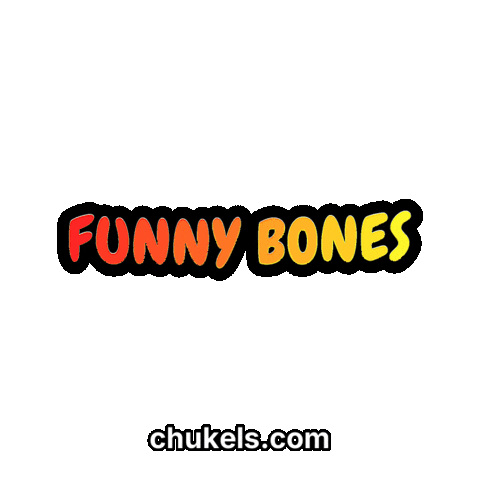 Funny Bones Laughing Sticker by chukels