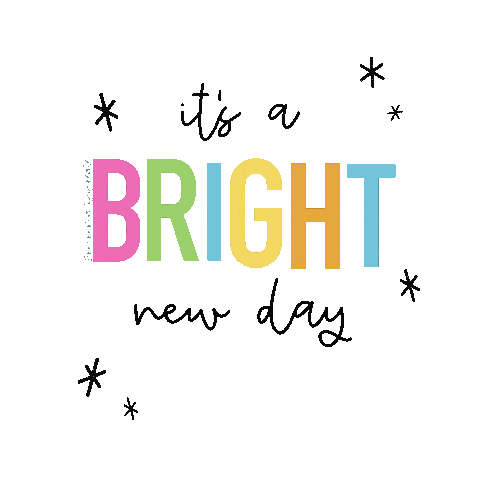 Mommaandsiscreate new day bright new day Sticker
