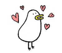 Duck Love Sticker by HuenGua
