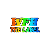 wfhthelabel rainbow sparkle wfh wfhthelabel Sticker