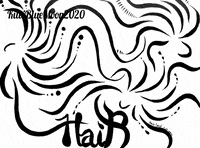 Black And White Hair GIF