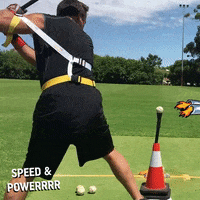 Hitting Home Run GIF by Hit Lasers