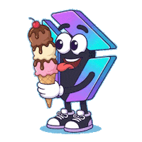 Happy Ice Cream Sticker by IDX Solana