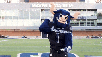 Big Blue Mascot GIF by Utah State University