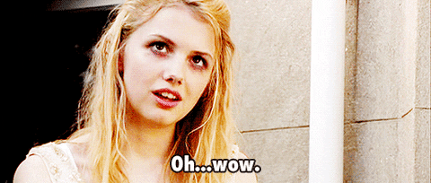girl wow GIF