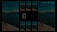 Animated Fire Vertical Transitions