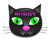 Black Cat Love Sticker by PEEKASSO