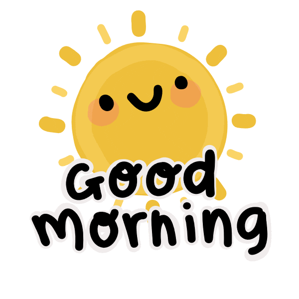 Happy Good Morning Sticker by theplayfulindian