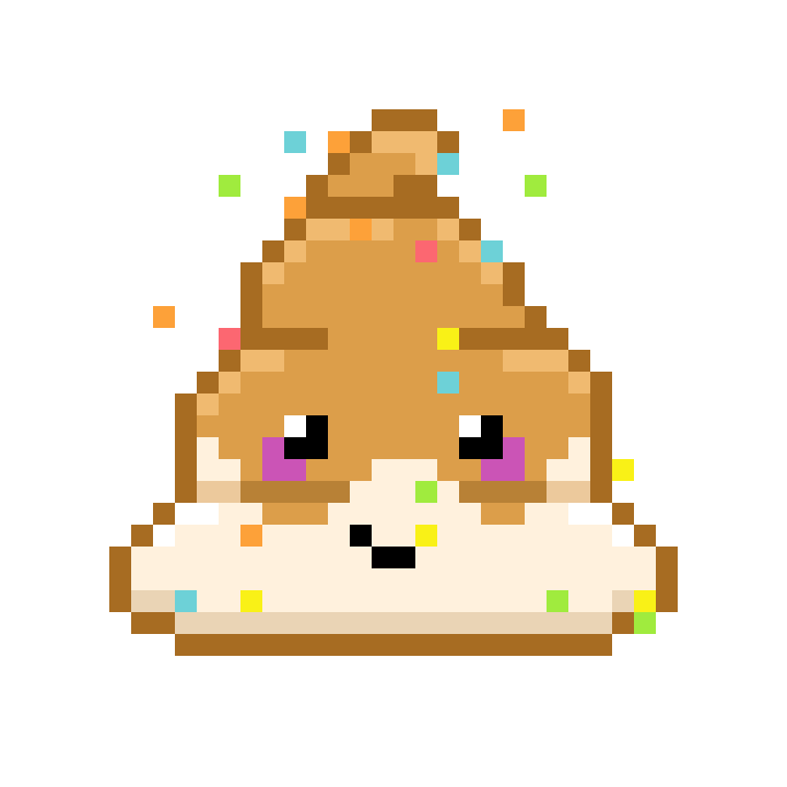 Art Shitting Sticker by Poopies.io