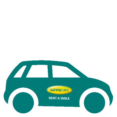 SunnyCars giphyupload sunny rental car mietwagen Sticker